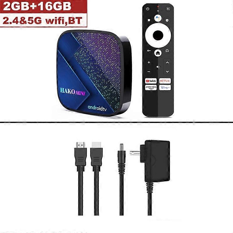 HAKO Pro Mini Android 11 TV Box Certifikace Google Netflix 4K Youtube Disney+ Amlogic S905Y4 DDR4 4G 32G AV1 2.4G 5G Wifi BT
