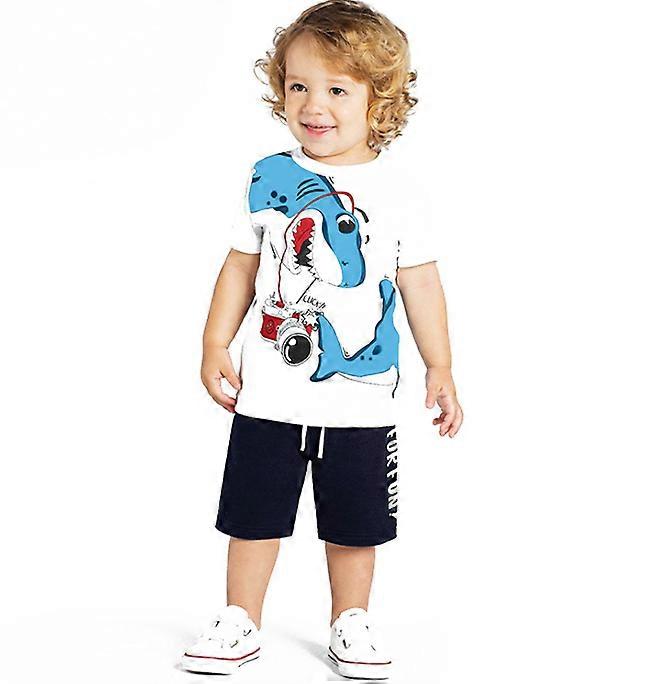 Boys Summer Outfits Short Sleeve T-Shirt and Shorts Sets 2 Piece