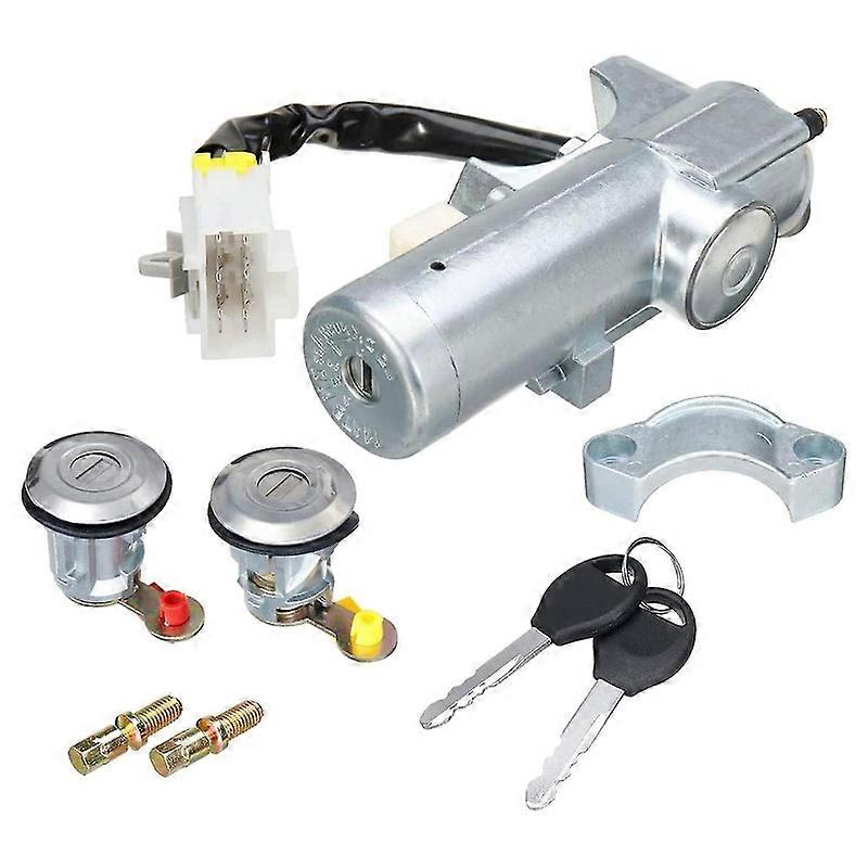 Car Ignition Switch Left Right Door Lock Set with 2 for Navara D22 1997 1998-2003 2004 2005 2006 K9
