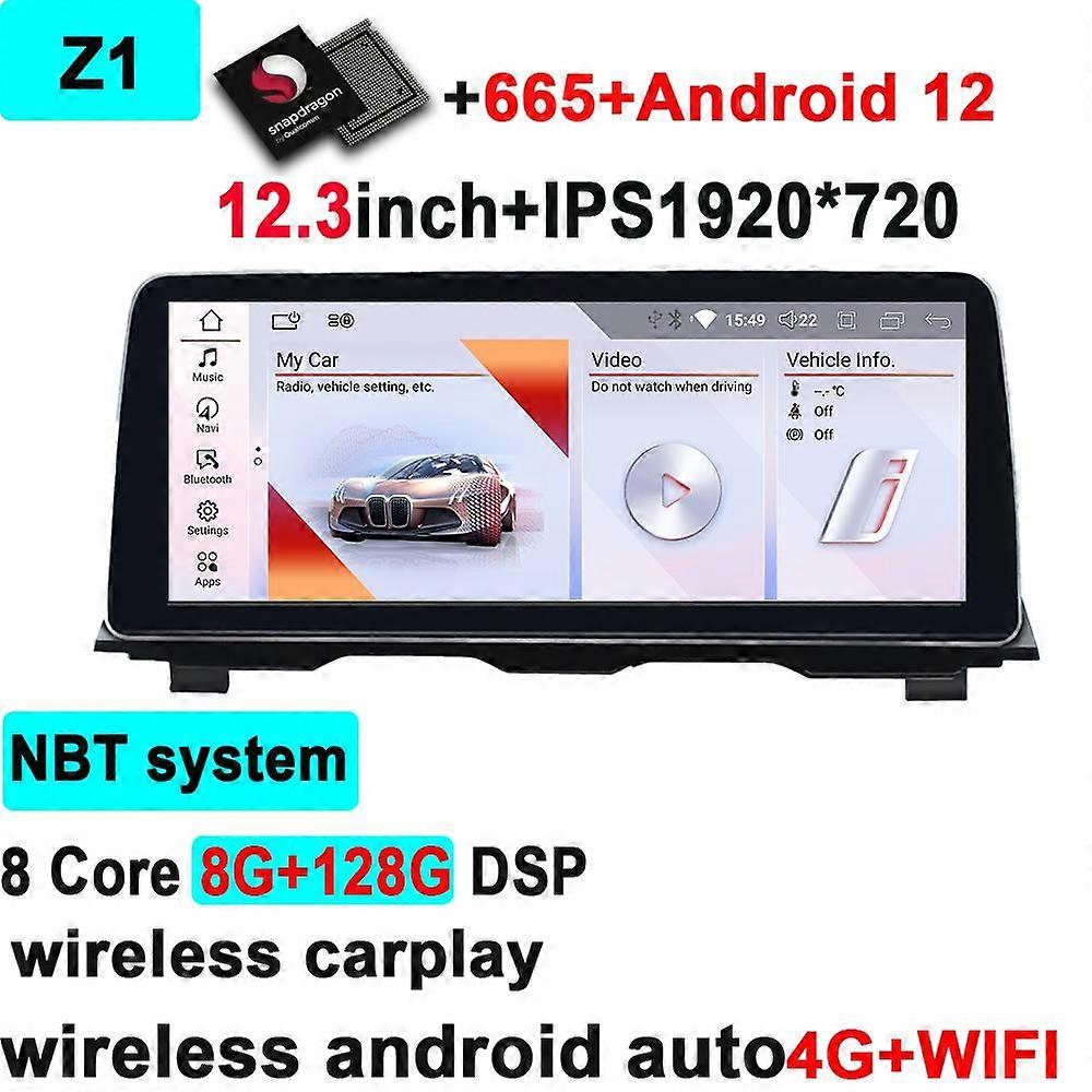 JingTian Car Carplay Android Auto Navigation Multimédia Radio Vidéo Lecteur Audio pour BMW Série 5 F10 F11 528i 2011-2017 DSP MP5