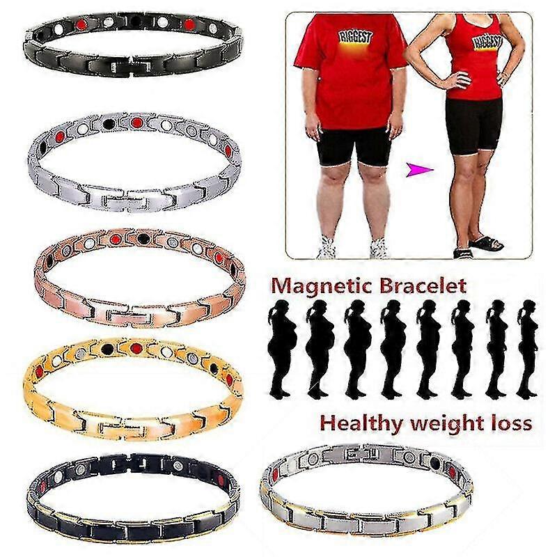 2pcs Lymph Drainage Magnetic Bracelet Therapeutic Slimming Promotes Blood