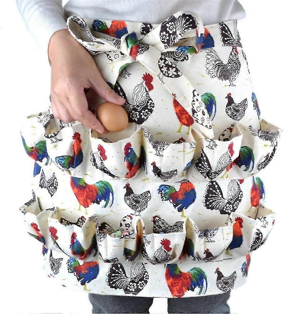 Egg Gathering Apron, Egg Gathering Apron With 12 Egg Pockets