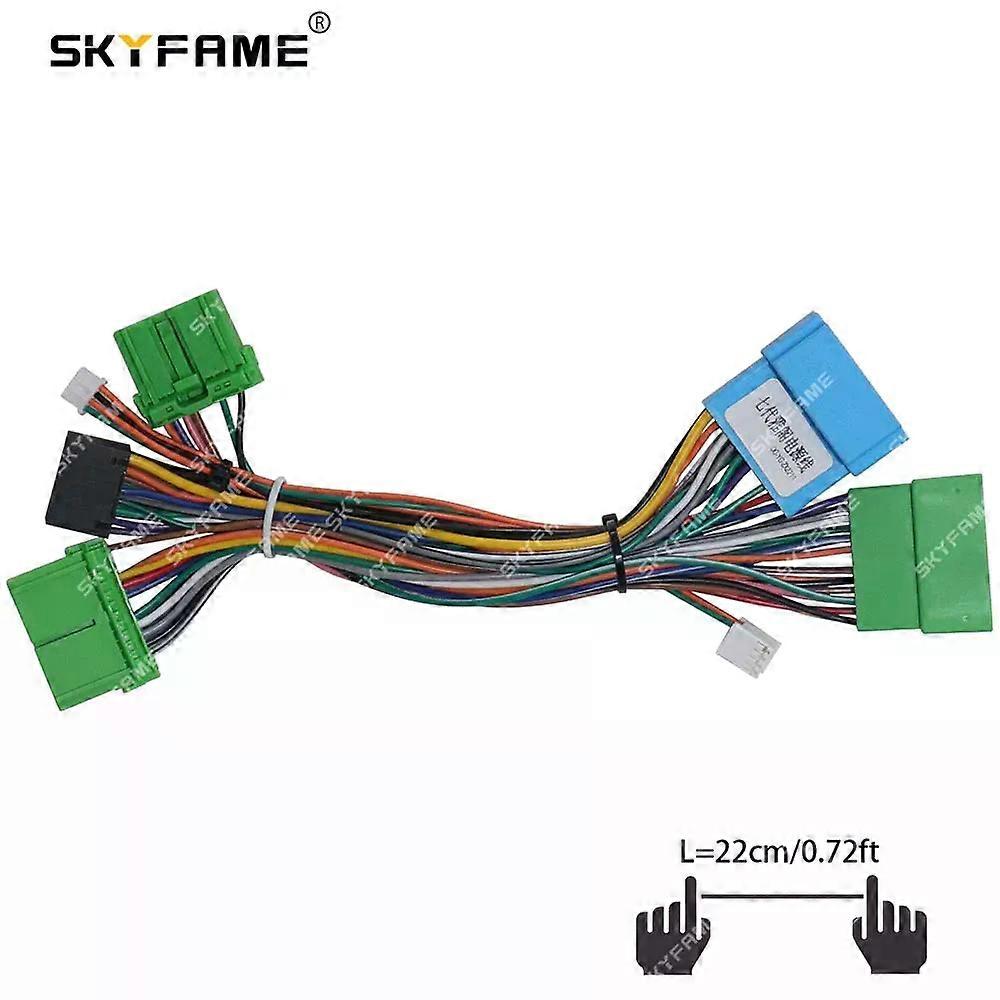 Gilt für Auto 16pin Kabelbaum Adapter Canbus Box Decoder für Accord 7 Android Radio Stromkabel