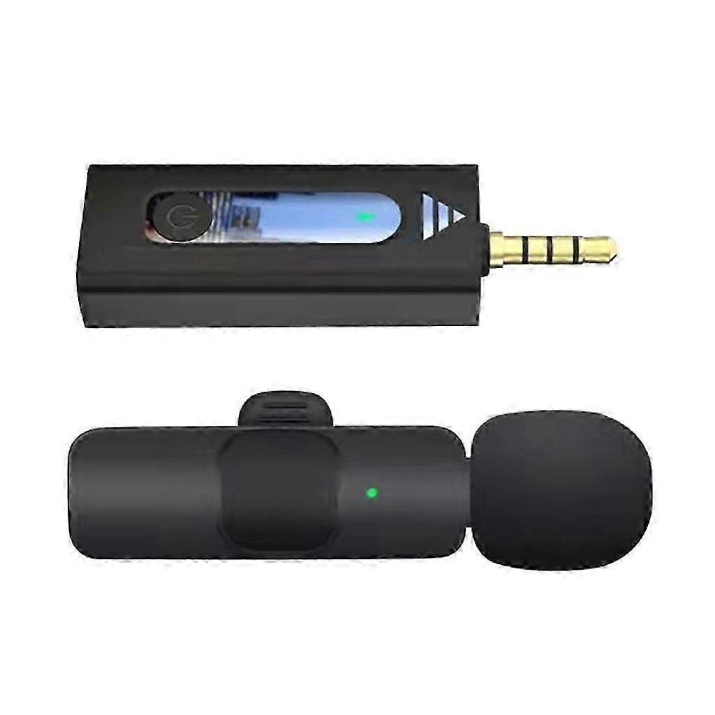 K35 Wireless Clip On Microphone BLE5.1 Lavalier Mic Receiver for Video Live