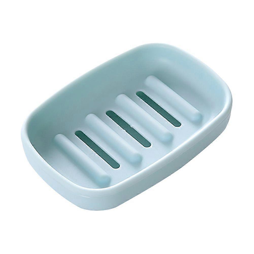 Plastic Soap Case Holder Soap Container Self Draining for Bathroom Kitchen Blue