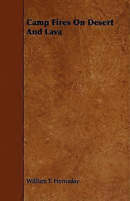 Camp Fires On Desert And Lava