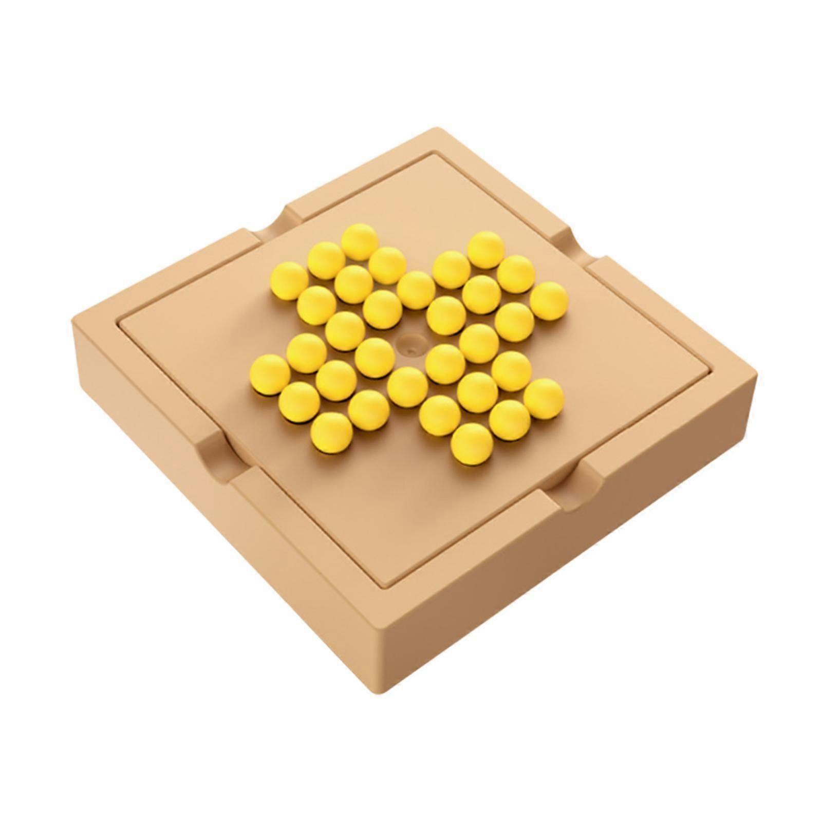 Solitaire Game Strategy Educational Single Chess Toy for Teens Kids Toddlers