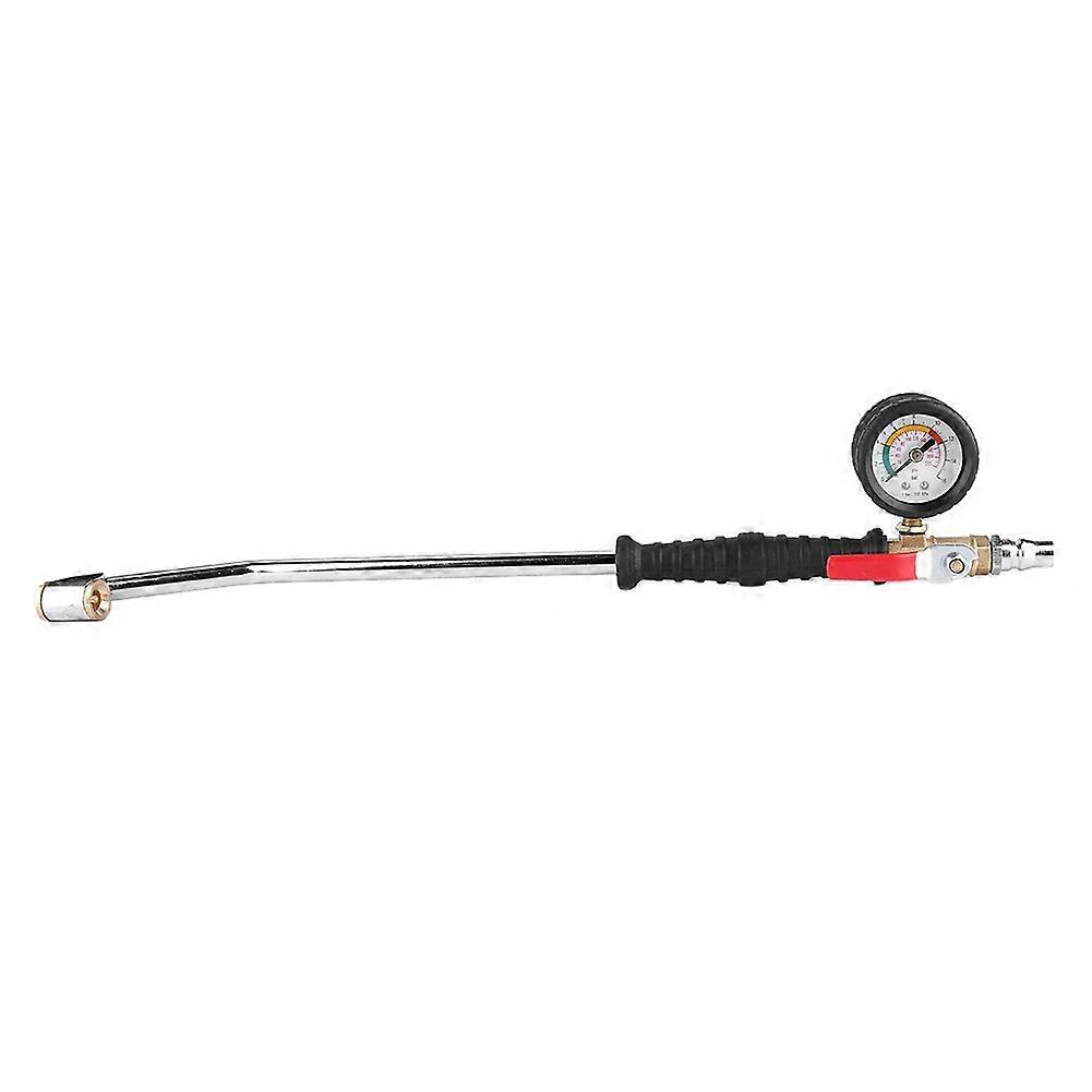 Double Hook-Type Inflatable Car Fast Filling Rod Tyres Repair Tools With Tire Pressure Gauge