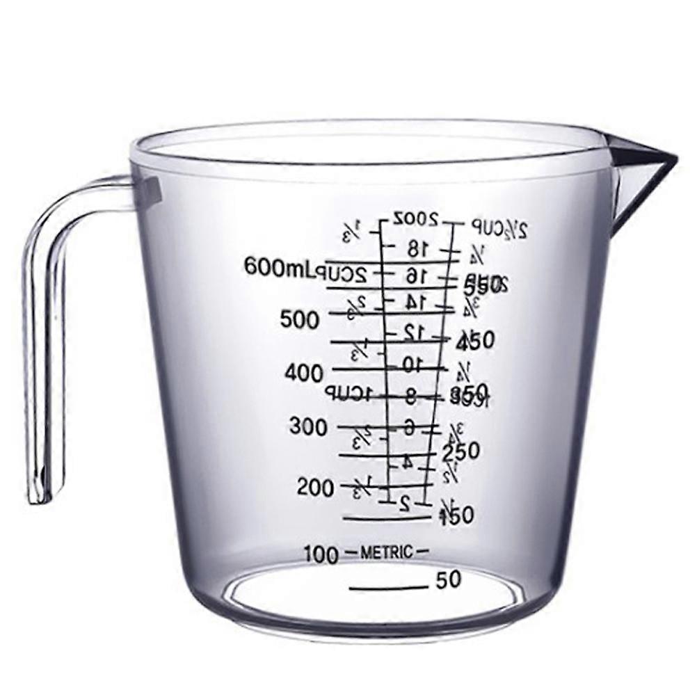 600ml Plastic Measuring Jug  Measuring Cups Graduated Jugs Measuring Jars for Juice Beer Milk