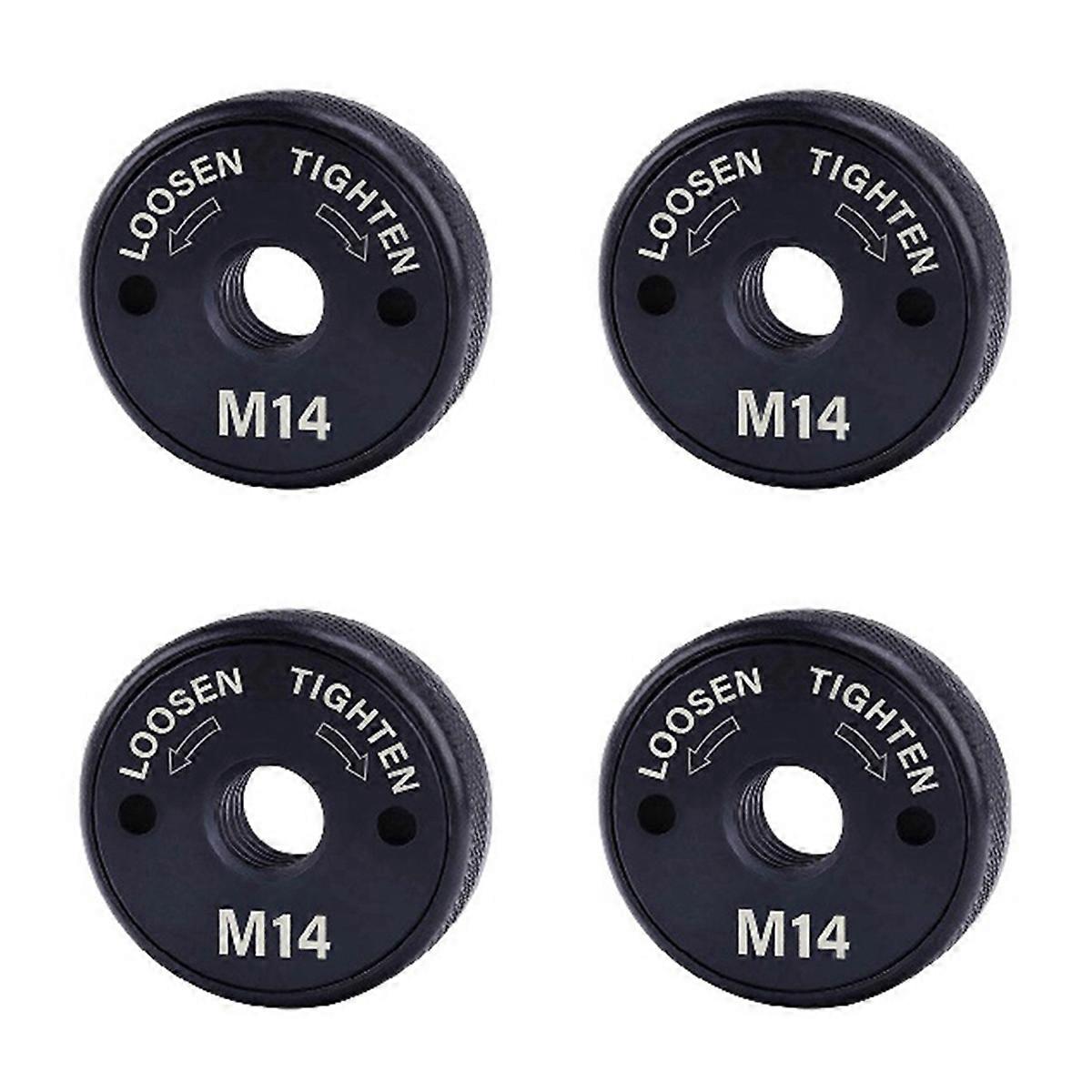 4pcs M14 Angle Grinder Locking Nut, Quick Change Clamping Plate Fastener for Fixing Cutting Discs Wheel Abrasive Disc
