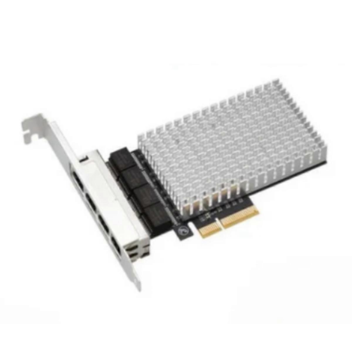 PCIE 4-Port 2.5G Diskless Network Card, Gigabit Wired Network Port, ESXi Diskless PXE Startup(A)