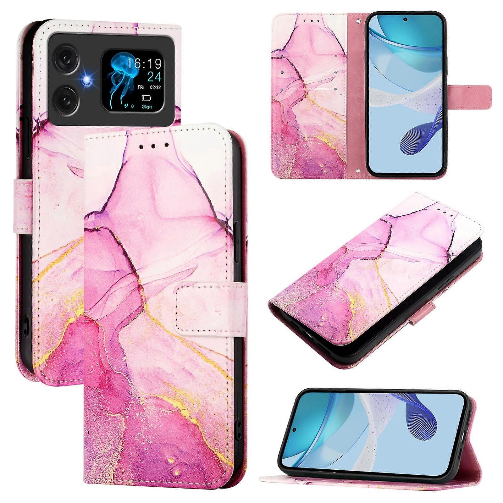 PT003 Marble Pattern Flip Leather Phone Case