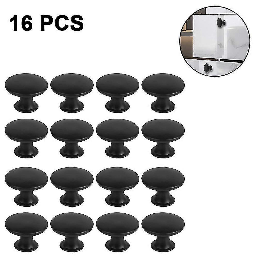 16 Pieces Cabinet Door Knobs, 30mm Vintage Dresser Knobs, Drawer Knobs Set, Round Drawer Handles
