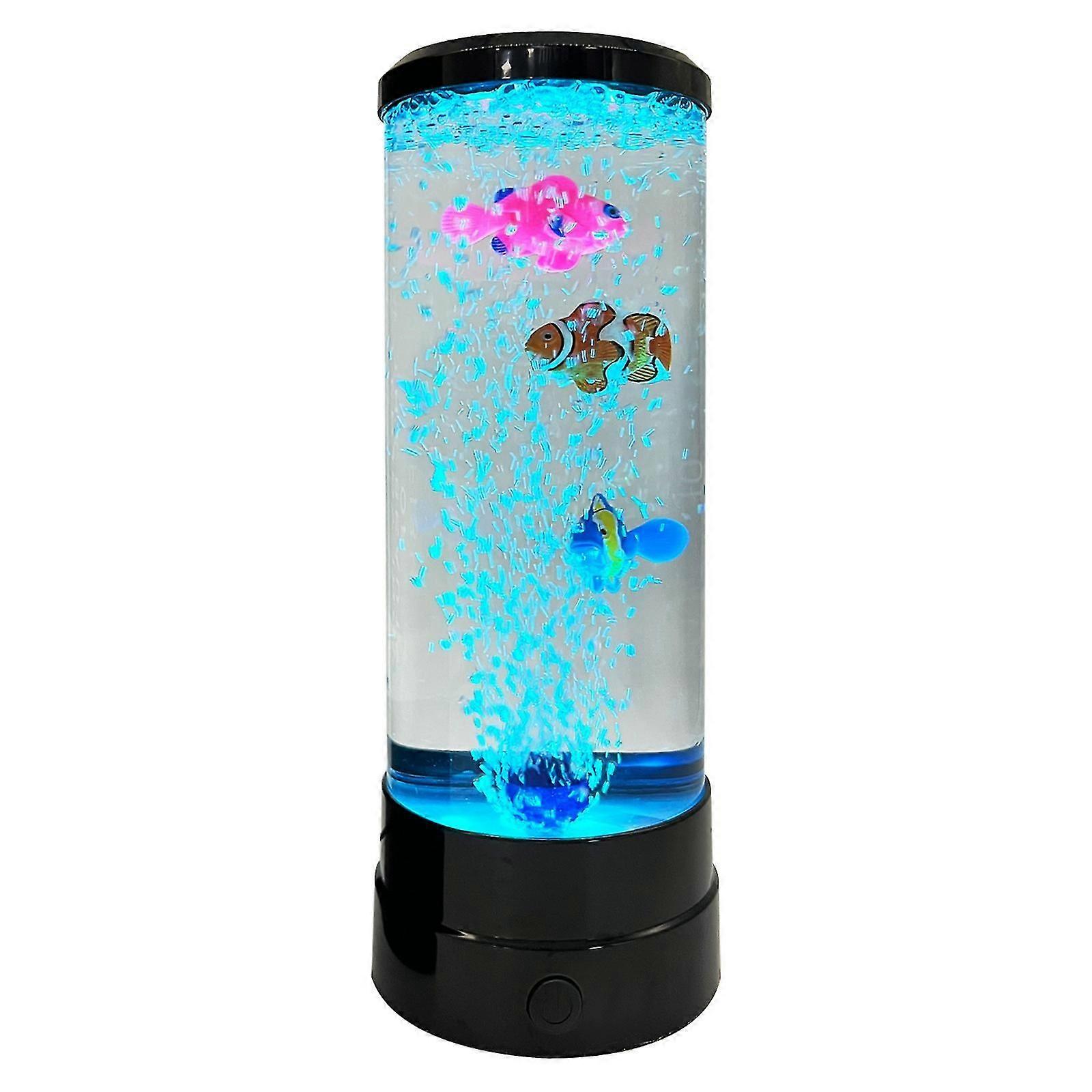 Bubble Tube Lamp With Fish Fish Night Light Aquarium Lamp Bubble Tube Lamp Color Changing Realistic Bubble Tube Lamp For Cafe