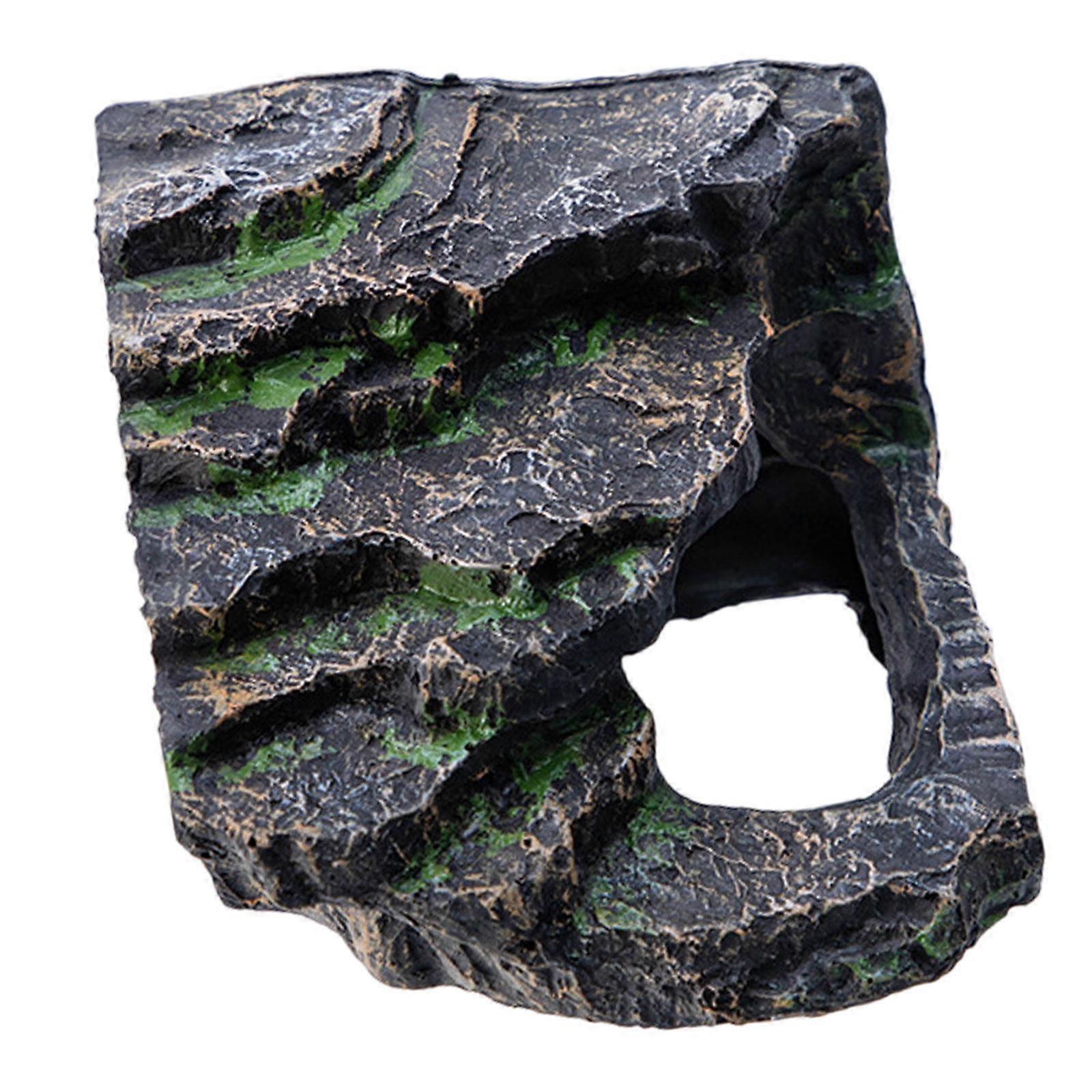 Resin Reptile Rock Hideout Reptile Cave for Gecko Bearded Dragon Turtle