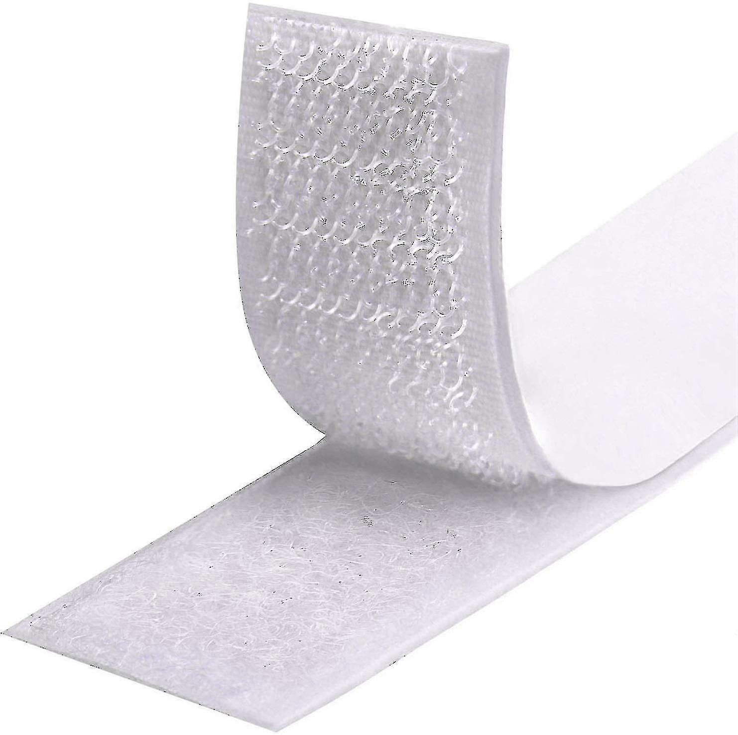 Velcro Tape Auto-adhésif 5m Extra Strong, Adhésif double face avec Velcro 20mm de large Tampon adhésif auto-adhésif avec ruban adhésif loop