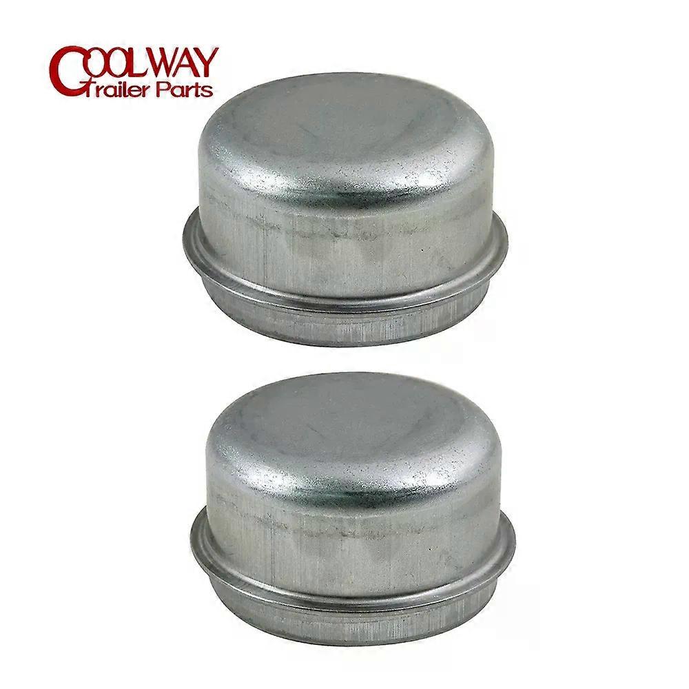 2pcs Replacement 50mm Metal Dust Cap Wheel Hub Trailer Bearing Grease Cover Caravan Boat RV Parts Accessories MAXP