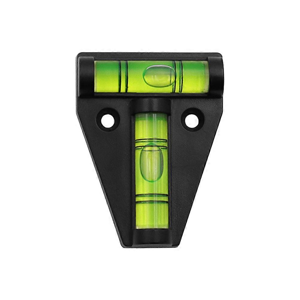 Portable T Type Level Bubble Triangular Acrylic Level Mini Spirit Level for RV Furniture Camera
