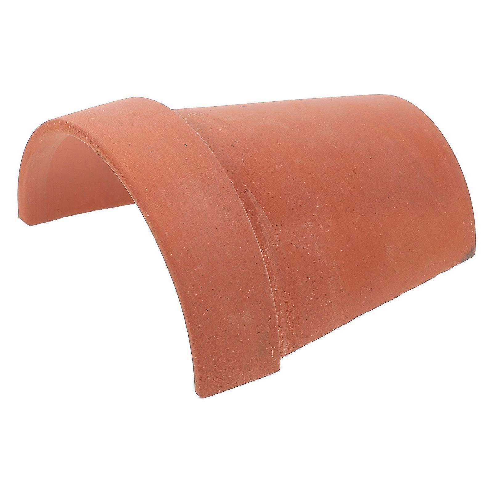 Tortoise Climbing Platform Turtle Basking Sunning Platform Reptile Hiding Cave (Brown) Random With Or Without Gap