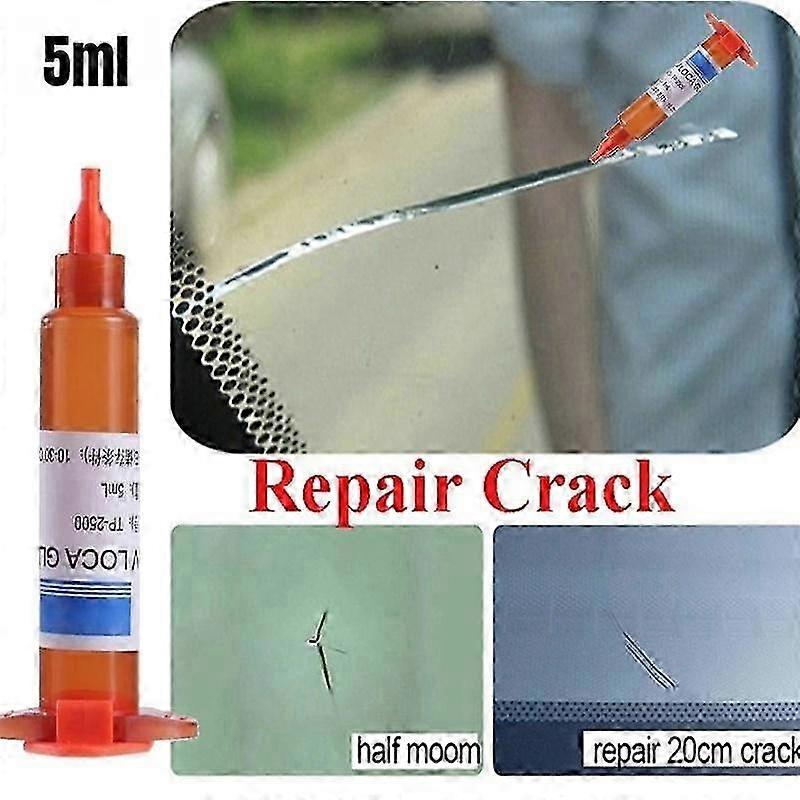 5ml Optical Glue Transparent Glue Car Window Glass Scratches Long Cracks Broken Crack Repair Tools G