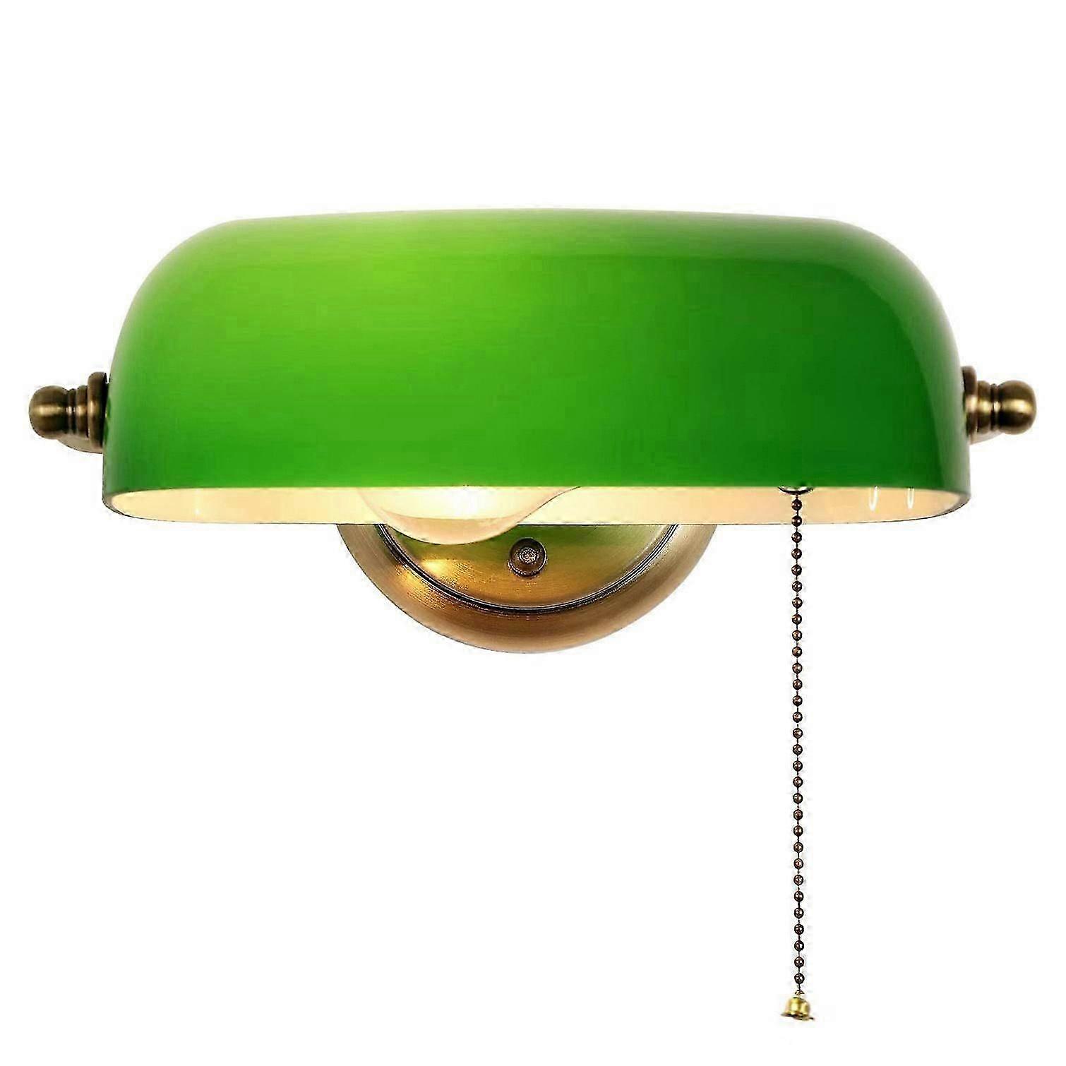 مصباح حائط زجاجي أخضر ريترو للتوصيل لغرفة المعيشة وغرفة النوم والممر