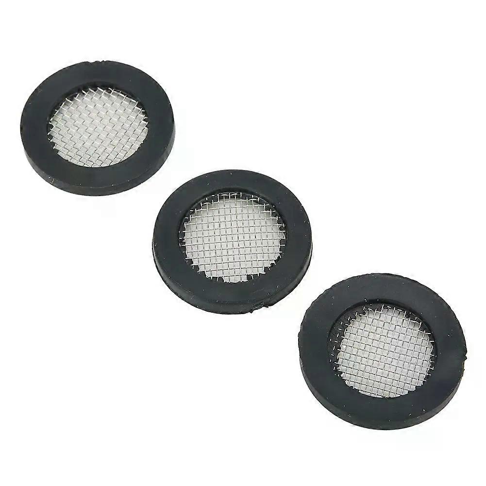 Hose Gasket Rubber Washer 20pcs 40 Mesh Accessories Black Filter Net For 1/ 2in Tap Head Replacement Shower Head