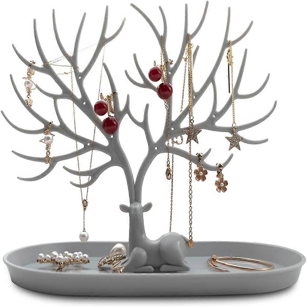 Pet Jewelry Stand, Unique Antler Design, High-Quality Material, Easy Assembly, Moisture Proof Anti-Fading Treatment, Stable Base And Branch Structure