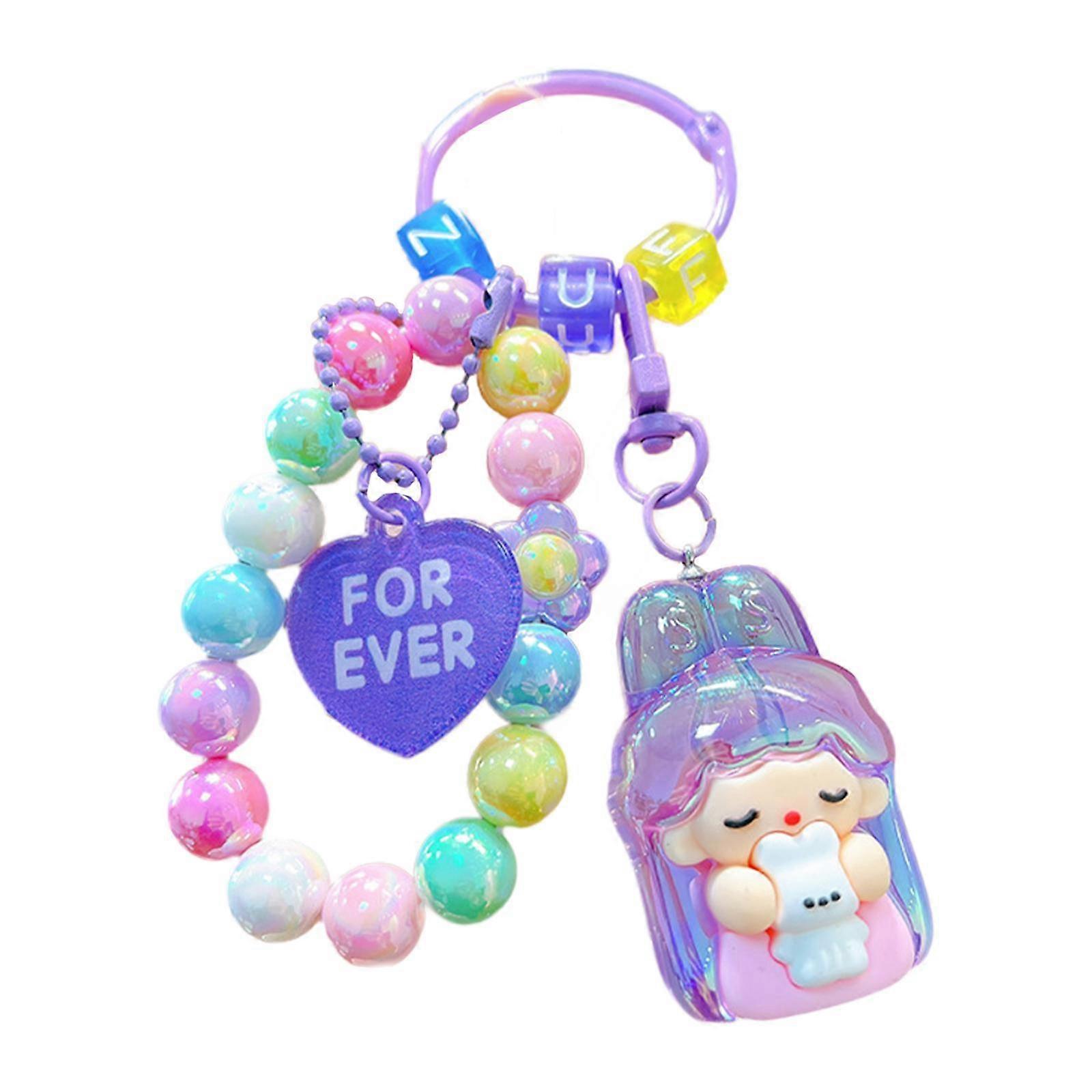 Beaded Bracelet Keychain Bangle Chains Multifunction Portable Wrislet Keychain
