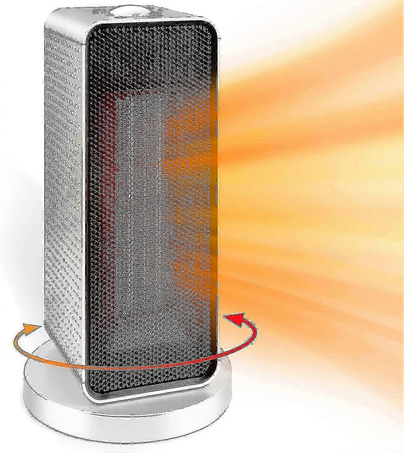 Space Heater, 5w/600/1200w Electric Heaters Indoor Portable With Thermostat , Ptc Fast Heating Ceramic Room Small Heater With Heating And Fan Modes Fo