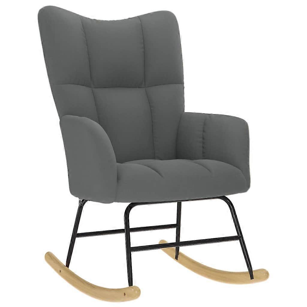Rocking Chair Dark Grey Fabric