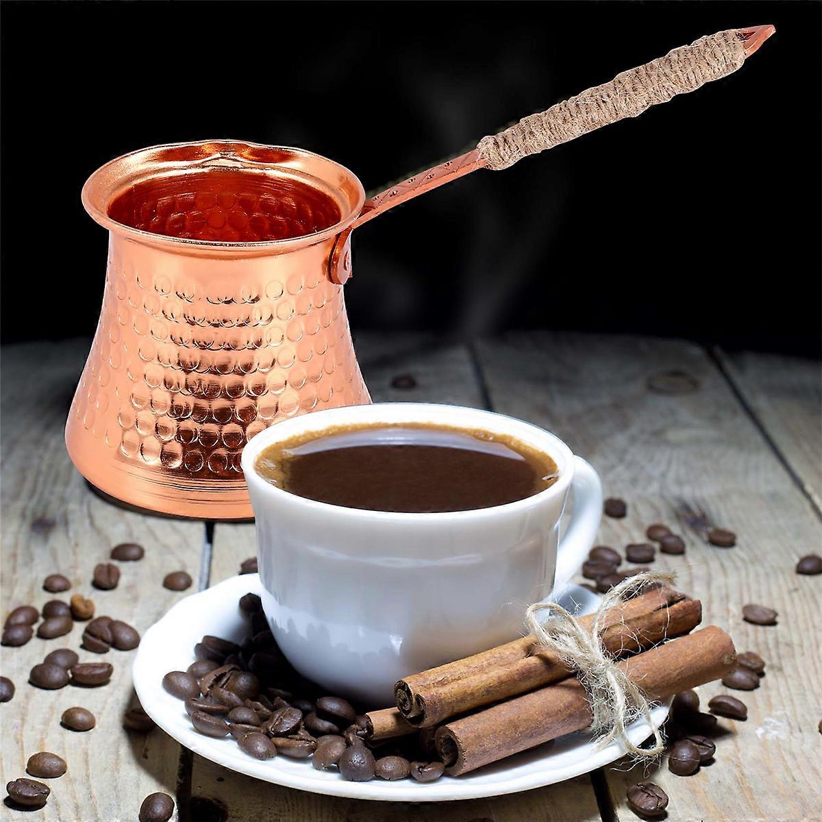 Kaffe tyrkisk kaffekande 320 ml kaffe tyrkisk kobber kaffemaskine til Cezve cafeteria