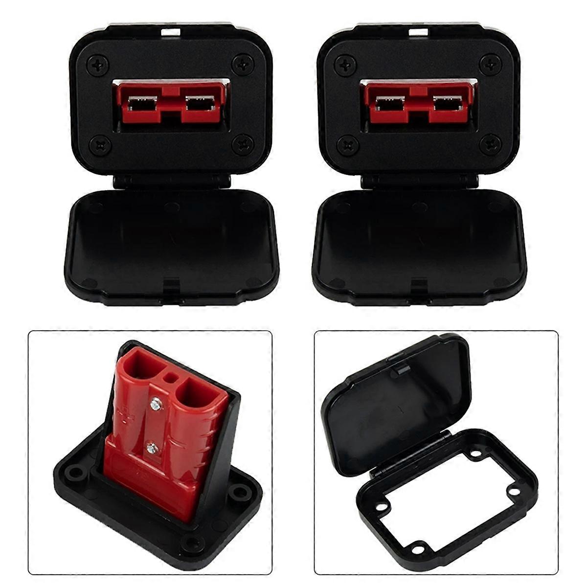 2Pc 50A for Anderson Plug Connector Flush Mount Bracket Panel Cover