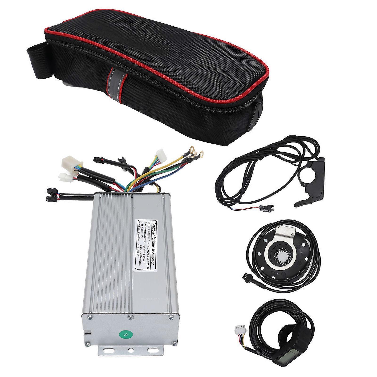 1500W Electric Conversion 35A Sine Wave Controller with LCD4 Display Bike Lithium Battery Modification Kit