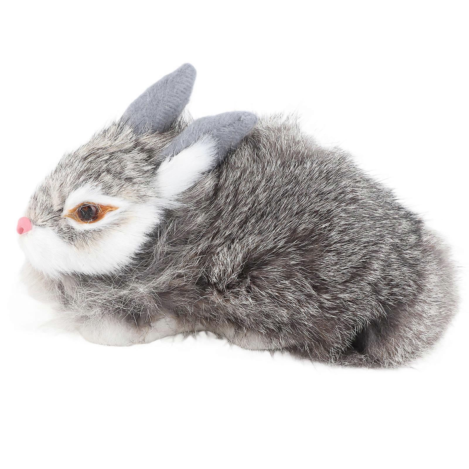 Lapin en peluche réaliste, poils de lapin très simulés, robuste, doux et confortable, largement utilisé