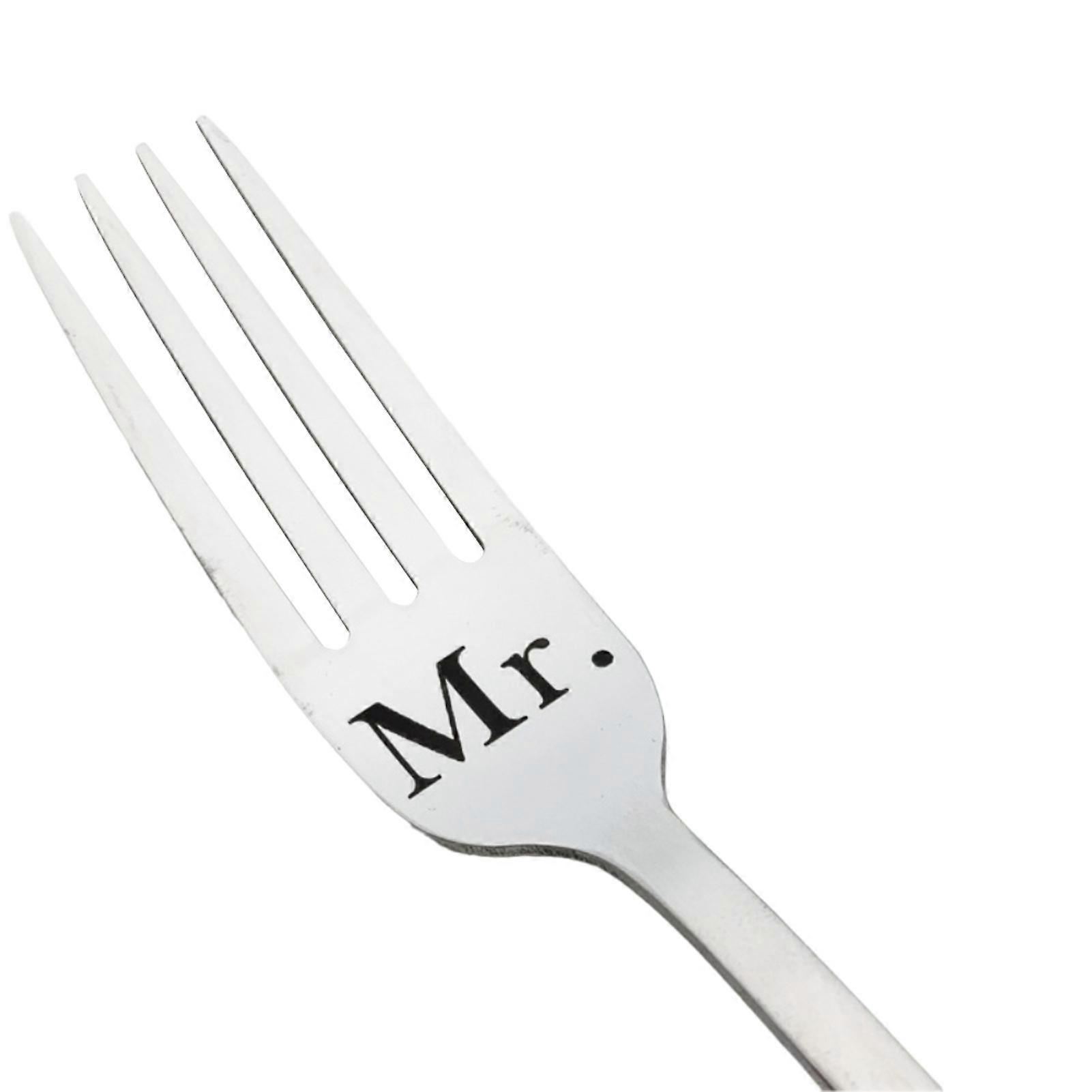 1~10PCS Creative Fruit Fork Fork Personalized Engraved Dining Fork Two Styles Kitchen Accessories New Tableware