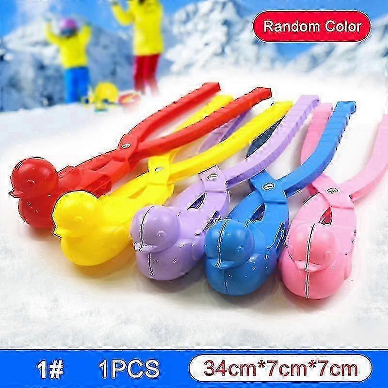 Νέο πακέτο 1/2/3/4 Snowball Makers με λαβές για παιδιά ιδανικό για μάχες χιονοστιβάδας και υπαίθριο παιχνίδι σε σχήματα πάπιας / καρδιάς / μπάλας
