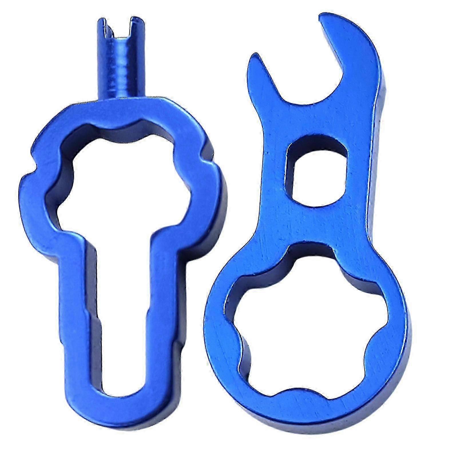 2pcs Portable Installing Wrench Valve Disassembly Tool Bicycle Front Fork Repair