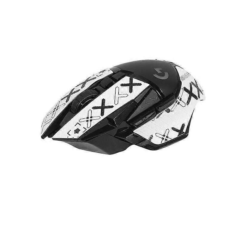 Enhanced Grip Mouse Skates for Logitech G502 - White Print - Computer Accessories