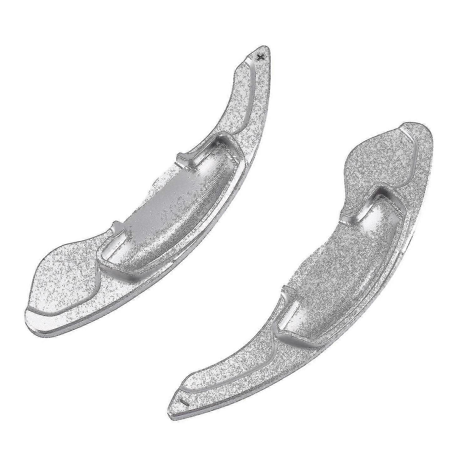 2pcs Silver Steering Wheel Shift Paddle Shifter Extension Compatible with honda