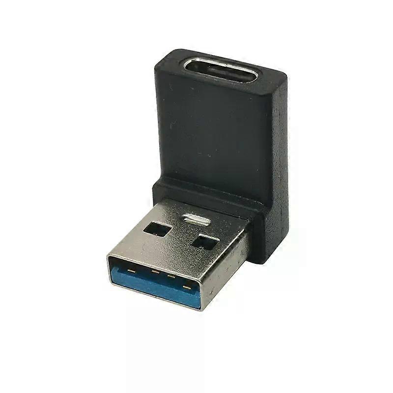 USB 30 hane till typ c hona adapter dataladdningsomvandlare upp och ner 90 grader högervinklad