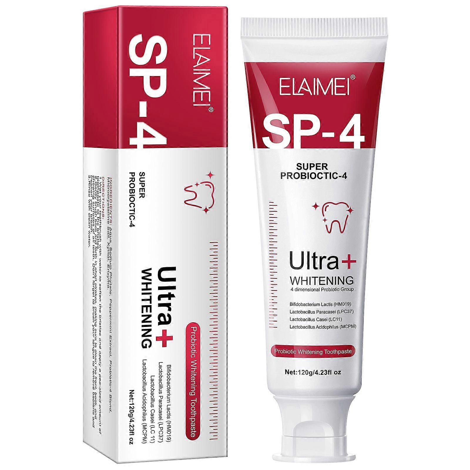 Sp-4 Toothpaste, Sp-4 Probiotic Toothpaste, 120g Sp-4 Whitening Toothpaste, Fresh Breath Toothpaste, Complete Dental Care
