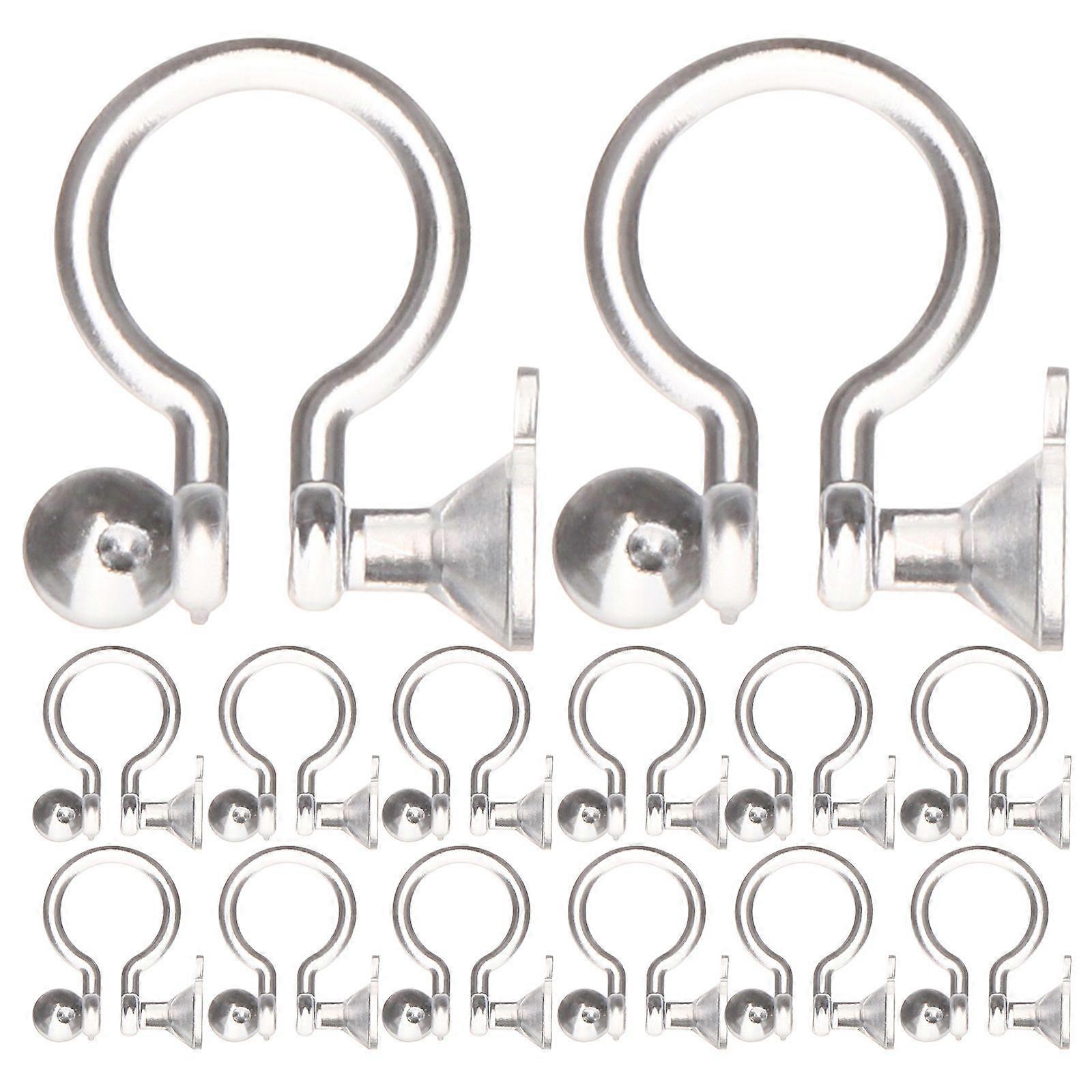 100pcs Clip on Earring Converter Invisible Clip on Earring Backs Earring Components