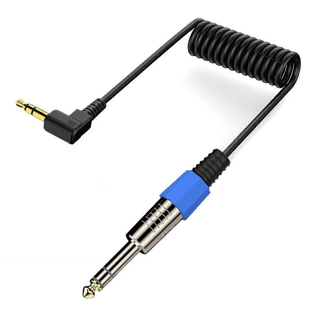 Guitar Loudspeaker Coiled 6.35mm Audio Cable, Length: 0.5m