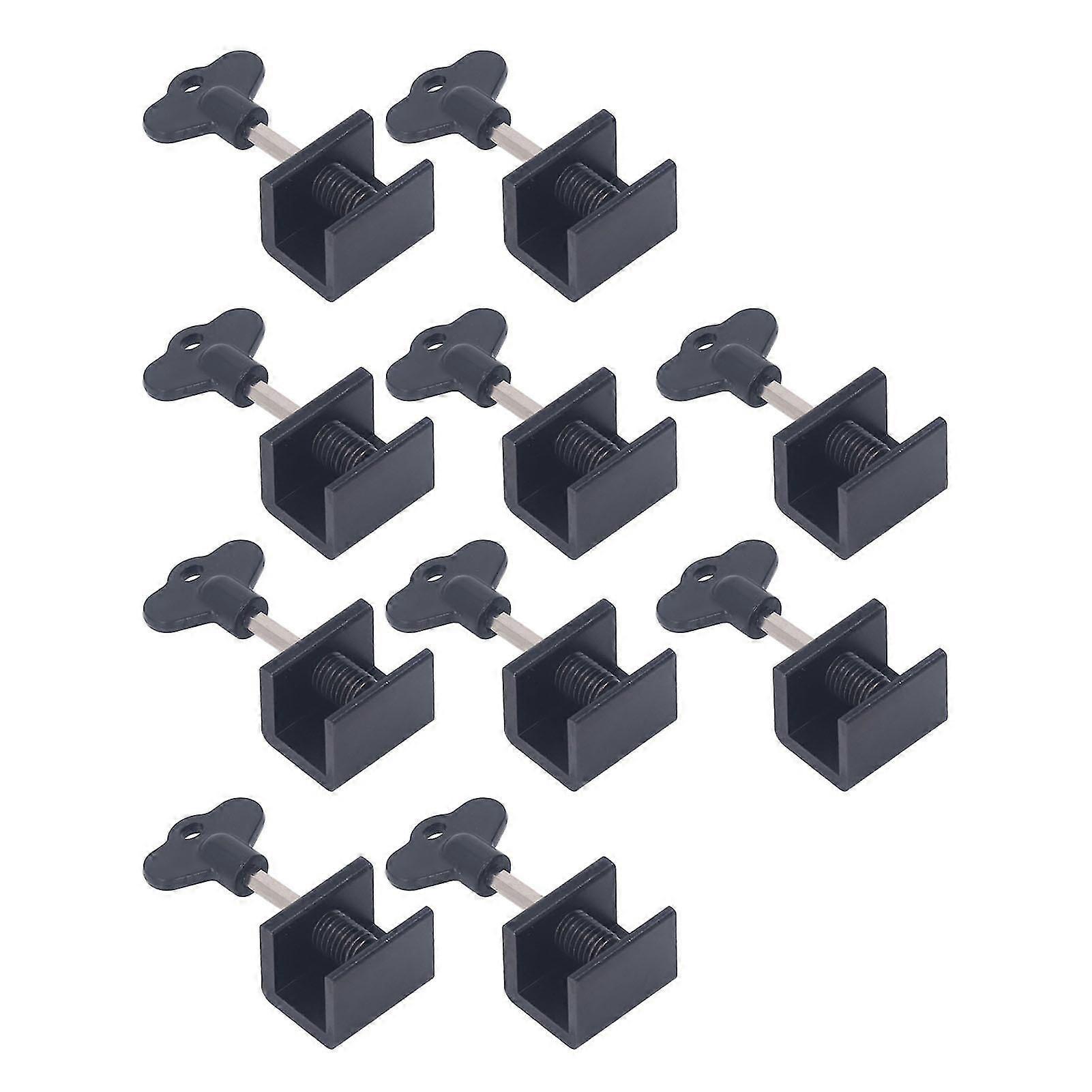 Adjustable Window Locks Kit 10-Pack Sliding Window Security Locks for Vertical & Horizontal Windows
