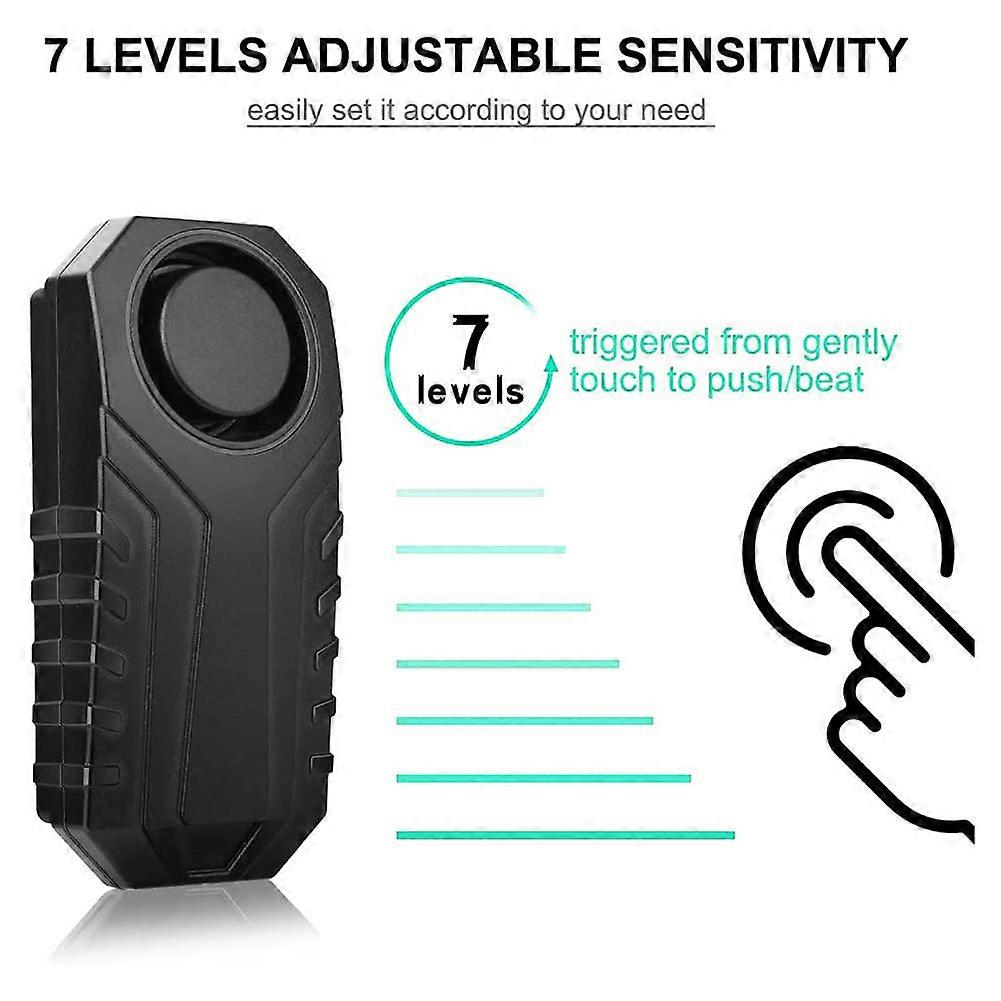 113dB Wireless Waterproof Motorcycle Alarm with Remote & SOS