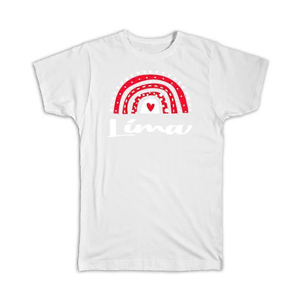 Gift T-Shirt: Lima Peru Rainbow