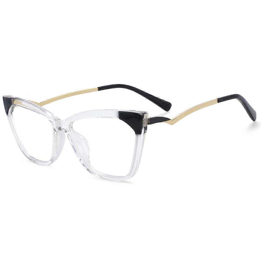 54127 Retro Cat Eye Anti Blue Light Leopard Glasses Frames Women Fashion Computer Eyeglasses