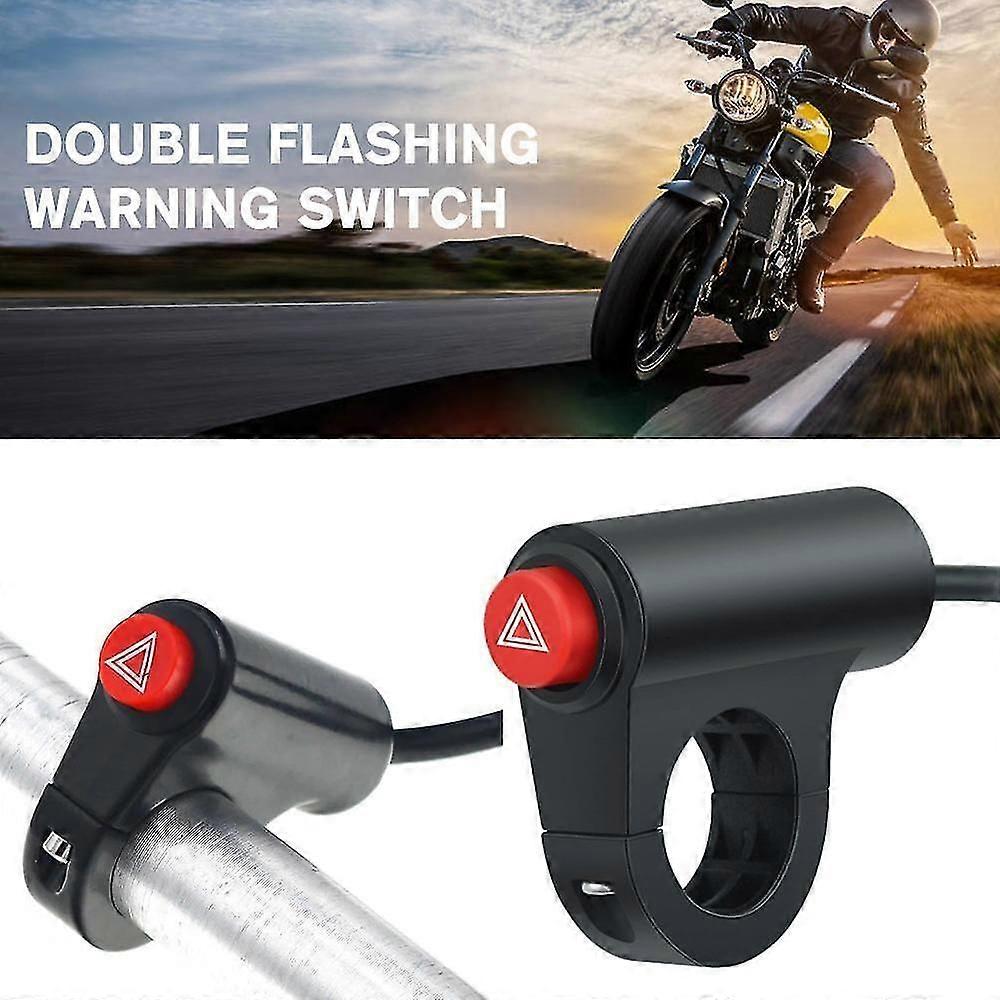 Motorcycle Button Hazard Light Button Electric Vehicle Double Warning Emergenc