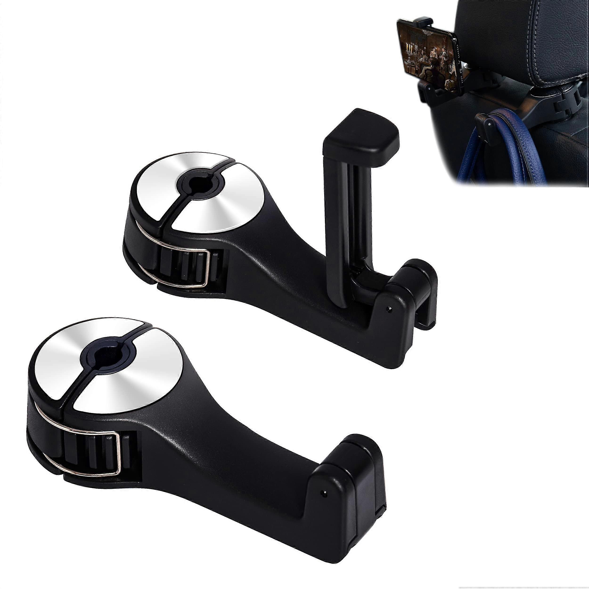 Car Seat Hook For Et And Bag With Ph H, Car Rest Stora Rack Hook With , 360 Swivel Rest Hook, 2 In 1 Car Rest