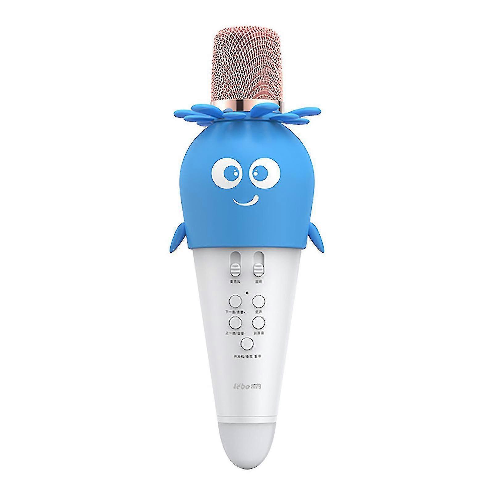 K5 Wireless Microphone High Fidelity Professional Cute Cartoon Carrot Smart Children Singing Condenser Microphone For Singing
